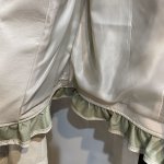 画像6: 裾ペプラムエコレザージャケット オフホワイト (6)
